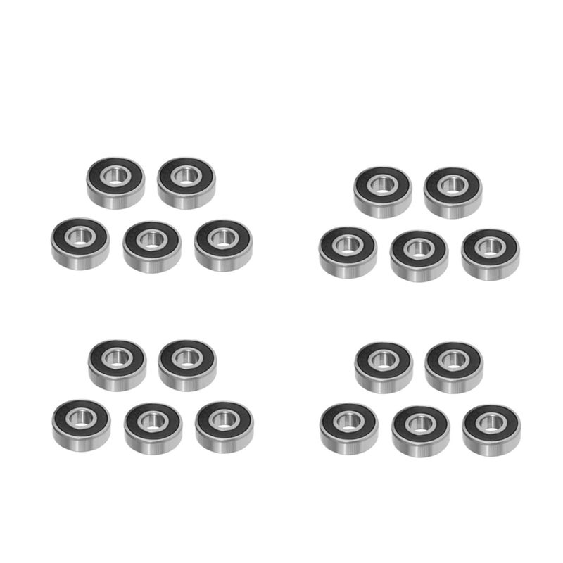 20Pcs 608 2Rs Ball Bearing Abec 1 8X22X7 Mm Deep Groove Steel Sealed Bearings